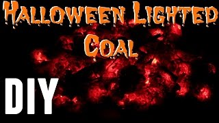 DIY  How To Make Halloween Fake Fire Coal Prop Less Than 10 [upl. by Blaine]