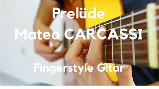 Prelüde  Mateo CARCASSI  Tutorial Fingerstyle  Guitar Lesson Tab [upl. by Metabel]