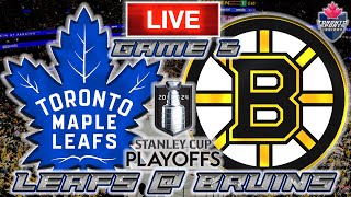 Toronto Maple Leafs vs Boston Bruins Game 5 LIVE Stream Game Audio  NHL Playoffs Streamcast amp Chat [upl. by Georgianne726]