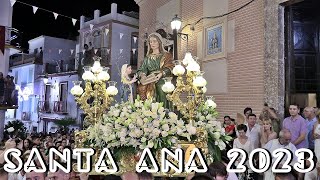 🎥 4K  Solemne Procesión de Sta ANA Patrona de MOLVÍZAR  26 julio 2023 [upl. by Lunna]