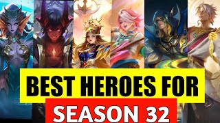 Best Meta Heroes To Rank Up Fast In Season 32  mobile legends best heroes for solo rank 2024 mlbb [upl. by Allemac]