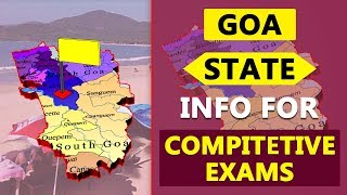 Goa State Information Details for Competitive Exams  GK  Quiz  Indian States Info 07 [upl. by Rheims966]