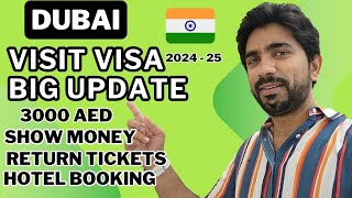 Dubai Visit Visa New Update 2024  3000 Dirhams Show Money for INDIANSquot dubaivisa dubai [upl. by Wurster]