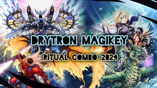 EDOPro MAGIKEY COMBO DECK IN 2024 FEATURING THE NEW DRYTRON MONSTER  OCG Decklist [upl. by Snahc436]