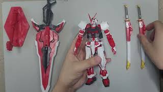 MG 아스트레이 레드 프레임 버전 카이  09 가조립 MG ASTRAY RED FRAME VER Kai  09 temporary assembly [upl. by Garald]