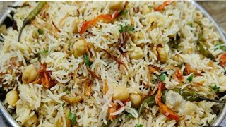 Deghi Chana Pulao Recipe  White Chana Pulao Recipe  RR daily cooking [upl. by Arihsat154]