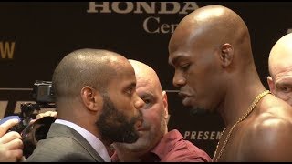 UFC 214 Daniel Cormier vs Jon Jones 2 Face Offs [upl. by Jill]