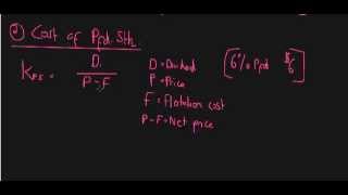 Cost of Capital  Cost of Equity and Retained Earnings [upl. by Yanffit38]