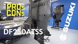 PROs and CONs NEW SUZUKI 250HP Digital Outboard on Bass Boat DF250ATSS [upl. by Dugaid]