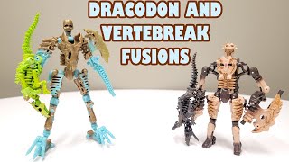 Fossilizer Combiner featuring Dracodon and Vertebreak Transformers MOC like Lego [upl. by Eus]