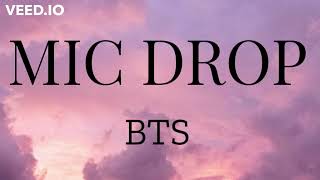 Mic Drop LYRICS  BTS [upl. by Liag]