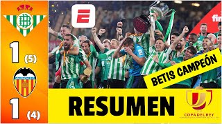 EL BETIS de GUARDADO se PROCLAMÓ CAMPEÓN de la COPA DEL REY en la tanda de penales  Copa del Rey [upl. by Ecydnac]