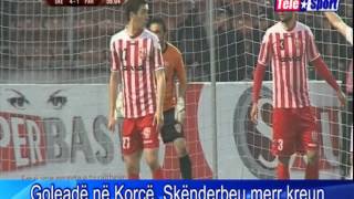 Superliga java 30 Goleade ne Korce Skenderbeu merr kreun skenderbeu 52 partizani  Telesport [upl. by Merell]