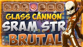 DOFUS PVP 1X1 SRAM STR GLASS CANNON BRUTAL COMBO  ATACK [upl. by Arerrac]