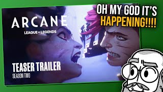 TBSkyen reacts to Arcane Season 2 teaser trailer [upl. by Anwahsiek256]