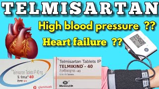 Telmisartan tablets 40 mg in hindi  Telma 40 tablet uses in hindi  telmikind 40 tablet uses [upl. by Egduj]