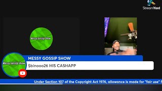 BAMBINO LIVE ON THE MESSY GOSSIP SHOW [upl. by Ahsatal]