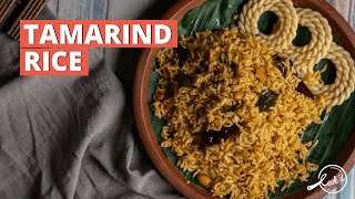 Tamarind Rice Recipe  Temple Style Tamarind Rice  Easy Tamarind Rice  Cookd [upl. by Jeraldine]