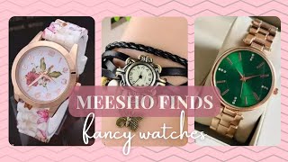 Affordable Fancy ⌚ Watches Under 200 From💜Meesho 💜 Review  Malayalam 🌼 [upl. by Onaicilef]