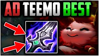 AD TEEMO IS BEST HUGE POWER SPIKE  How to Play AD Teemo Guide Season 13  Best BuildRunes [upl. by Hyps]