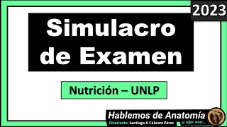 🔴👉SIMULACRO DE PARCIAL  LICENCIATURA EN NUTRICION  🟪 ANATOMIA [upl. by Anuahc]