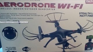 Aerodrone WiFi from Tech Toyz unboxing Review 1st thoughts [upl. by Ardnosal]