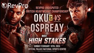 Michael Oku c vs Will Ospreay  RevPro British Heavyweight Title  High Stakes 2024  WWE 2K23 [upl. by Johna]