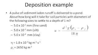 Sediment deposition and Stokes’ Law [upl. by Ayala]