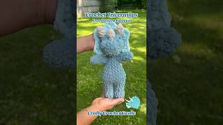 Crochet Triceratops Free Tutorial craftycrochetcastle crochettriceratops crochetfreepattern [upl. by Yelsnia]