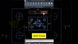 Cách sử dụng lệnh Group để nhóm đối tượng trong AutoCAD vadunishort autocad họcautocad [upl. by Jacinta]