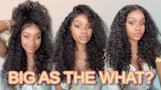 BIG AS THE WHAT BIG HAIR Deep Curly Hair with 4C Edges HD Lace Wig  Cynosure Hair [upl. by Finnie]