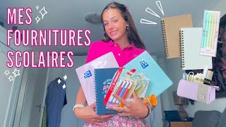 Mes FOURNITURES SCOLAIRES 2022  mon organisation  Back to school [upl. by Anahtor]