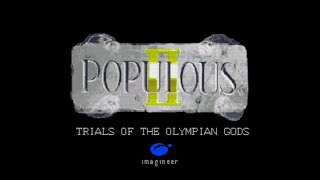 Populous II  Trials of the Olympian Gods Super Nintendo Entertainment System Intro amp Title Screen [upl. by Fulmis]