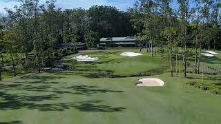 Hole 18 at Bonville Golf Resort [upl. by Llerrej]