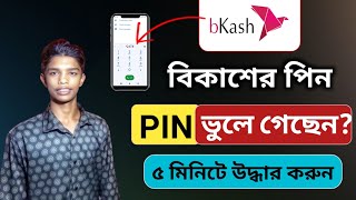 বিকাশের পিন ভুলে গেলে কিভাবে উদ্ধার করবো  How to Reset Bkash PIN [upl. by Dame]