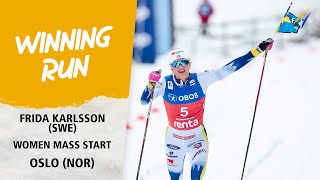 Karlsson goes solo to win 50 Mass at Holmenkollen  FIS Cross Country World Cup 2324 [upl. by Alis]