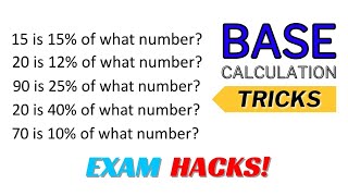 Base Calculation Tricks  EXAM HACKS [upl. by Richers]