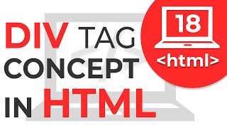 18 Div tag in HTML  How div tag works  Learn HTML  HTML Tutorial [upl. by Dib]