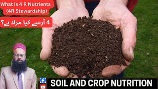 4 R Nutrient StewardshipSoil And Crop Nutrition 4 آرسے کیا مراد ہے؟ [upl. by Nickie]