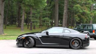 Nissan GTR with HKS Exhaust Startup and Acceleration [upl. by Havard]