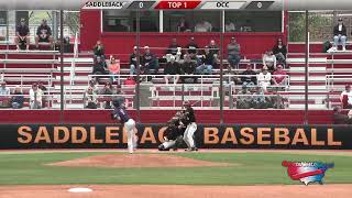 Saddleback Bobcats Baseball vs Orange Coast College [upl. by Zullo]