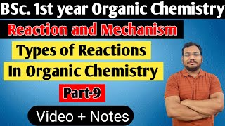 Types of Organic Reactions  Addition Reactions  Organic Chemistry  BSc 1st year  By Pankaj Sir [upl. by Innos285]