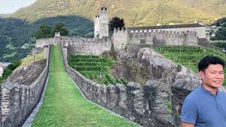 SALITA CASTELGRANDE  BELLINZONA CASTLE  BELLINZONA TICCINO SWITZERLAND 🇨🇭 P1 [upl. by Eli]