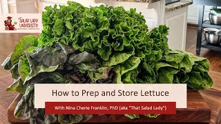 How to Prep Store Lettuce [upl. by Aurelio978]