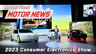 The 2023 Consumer Electronics Show  MotorWeek Motor News [upl. by Sadonia]