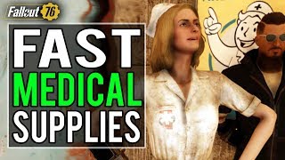 Fallout 76  UNLIMITED STIMPACK GLITCH Fastest Way to Get Medical Supplies [upl. by Aerdnaeel14]