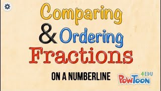 Compare Fractions on a Numberline [upl. by Ariahaj]