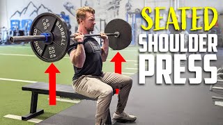 HowTo Perform Seated Barbell Shoulder Press  Shoulders Exercise Tutorial [upl. by Eimaj]