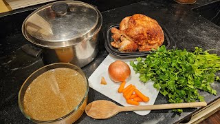 WORLDS BEST Chicken Broth  Rotisserie Chicken 2 [upl. by Sexton944]