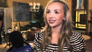 Peyton List On Set Jessie Interview [upl. by Mirielle28]